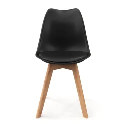 Esszimmerstuhl AMELIA 4er Set schwarz