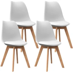 Esszimmerstuhl AMELIA 4er Set weiss