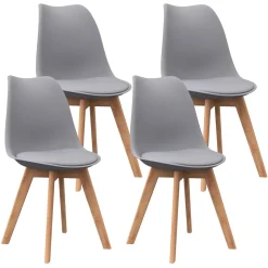 Esszimmerstuhl AMELIA 4er Set grau