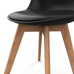 Esszimmerstuhl AMELIA 2er Set schwarz