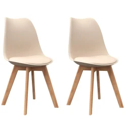 Esszimmerstuhl AMELIA 2er Set beige