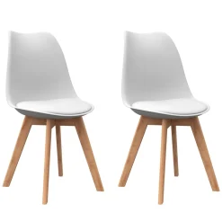 Esszimmerstuhl AMELIA 2er Set weiss