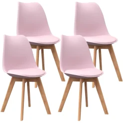 Esszimmerstuhl AMELIA 4er Set rosa