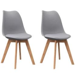 Esszimmerstuhl AMELIA 2er Set grau