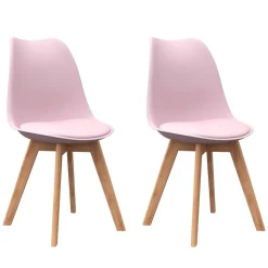 Esszimmerstuhl AMELIA 2er Set rosa