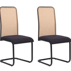 Esszimmerstuhl BORIS 2er Set schwarz
