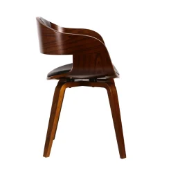 Esszimmerstuhl CHESTERFIELD braun/schwarz
