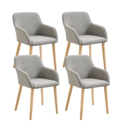 Esszimmerstuhl FABIO 4er Set beige | GONSER.CH