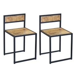 Esszimmerstuhl Holz Vintage LOUAN 2er Set