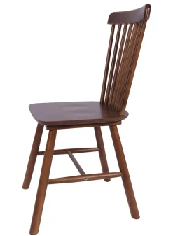 Esszimmerstuhl Holz YOSHI 2er Set dunkelbraun