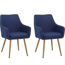 Esszimmerstuhl LADINA 2er Set dunkelblau