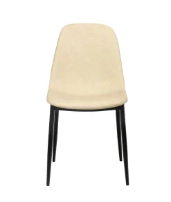 Esszimmerstuhl Leder CHAD 2er Set beige