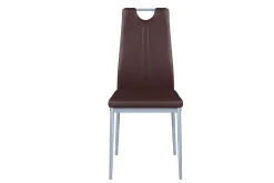 Esszimmerstuhl Leder IVO 6er Set braun
