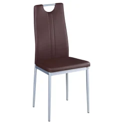 Esszimmerstuhl Leder IVO 6er Set braun