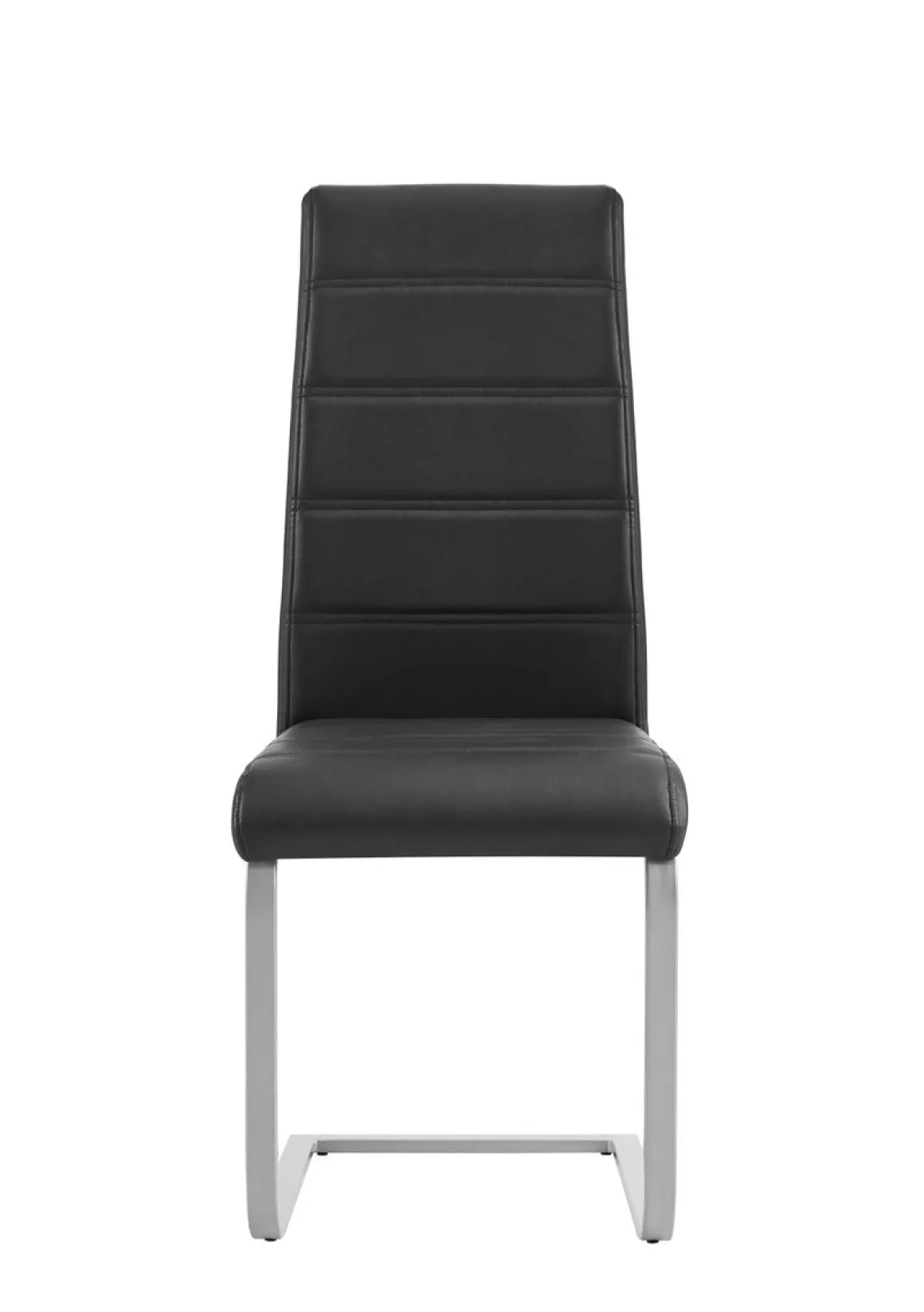 Esszimmerstuhl Leder LEO 4er Set schwarz