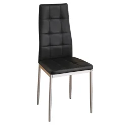 Esszimmerstuhl Leder MARC 6er Set schwarz