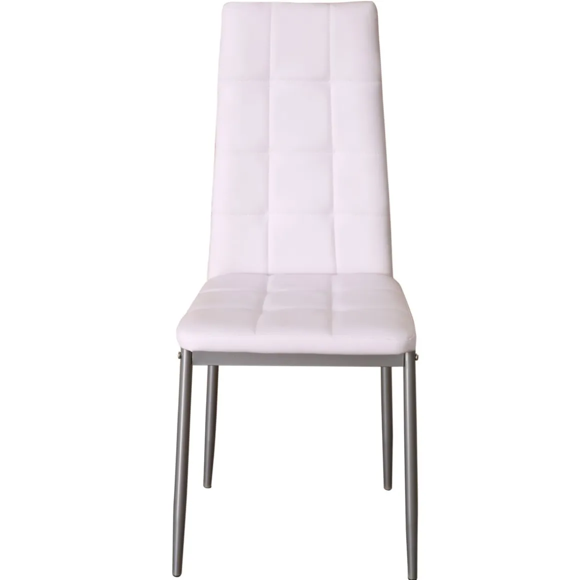 Esszimmerstuhl Leder MARC 2er Set weiss