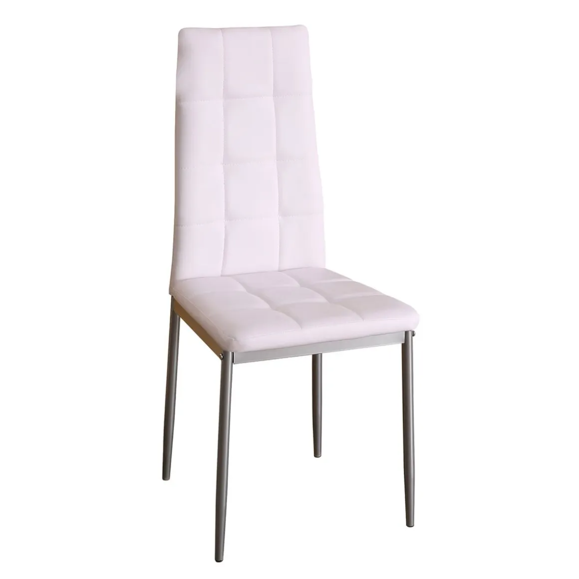 Esszimmerstuhl Leder MARC 2er Set weiss