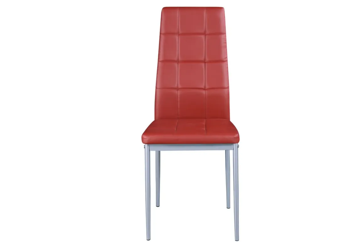 Esszimmerstuhl Leder MARC 6er Set rot