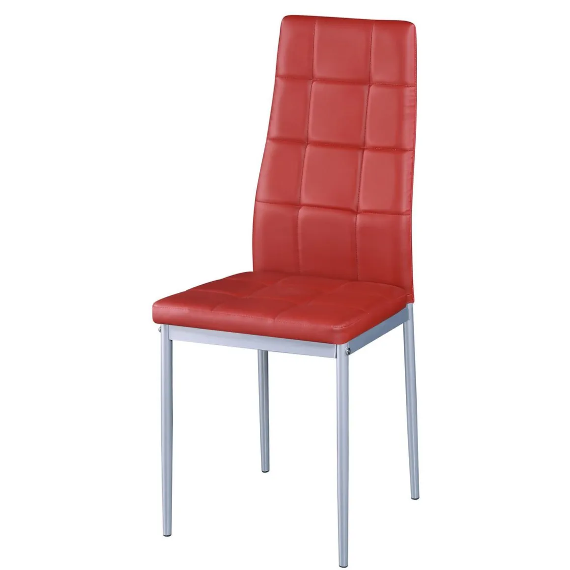 Esszimmerstuhl Leder MARC 6er Set rot