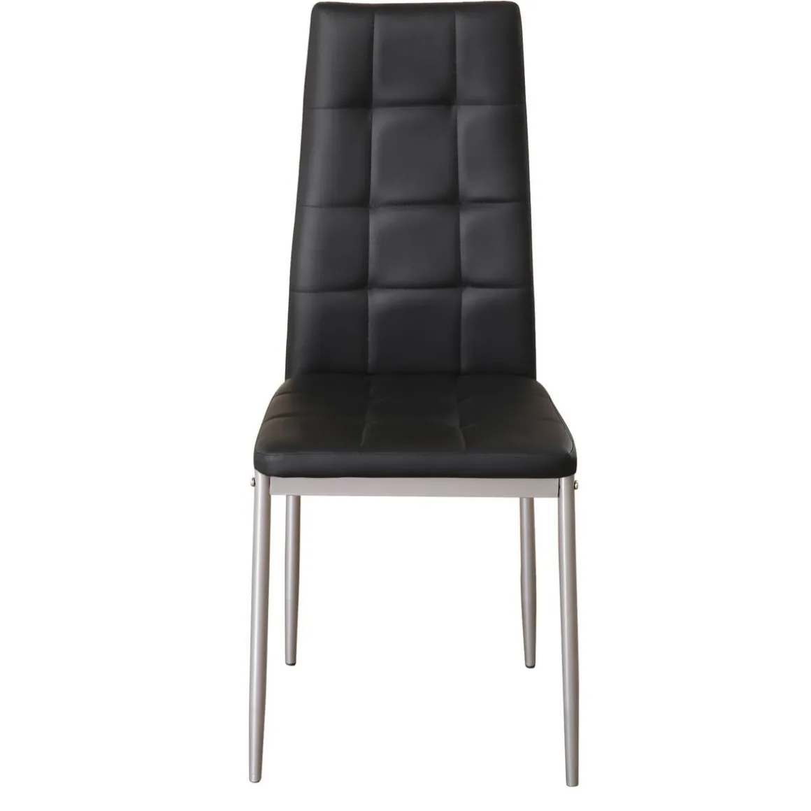 Esszimmerstuhl Leder MARC 4er Set schwarz