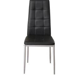 Esszimmerstuhl Leder MARC 2er Set schwarz