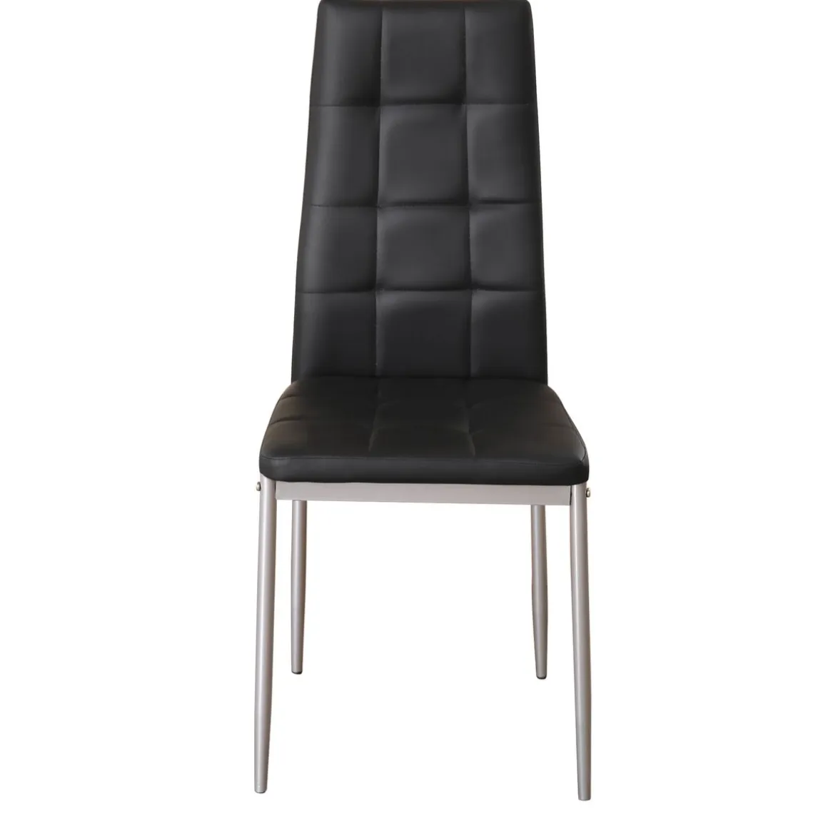 Esszimmerstuhl Leder MARC 2er Set schwarz