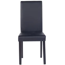 Esszimmerstuhl Leder NICK 4er Set schwarz