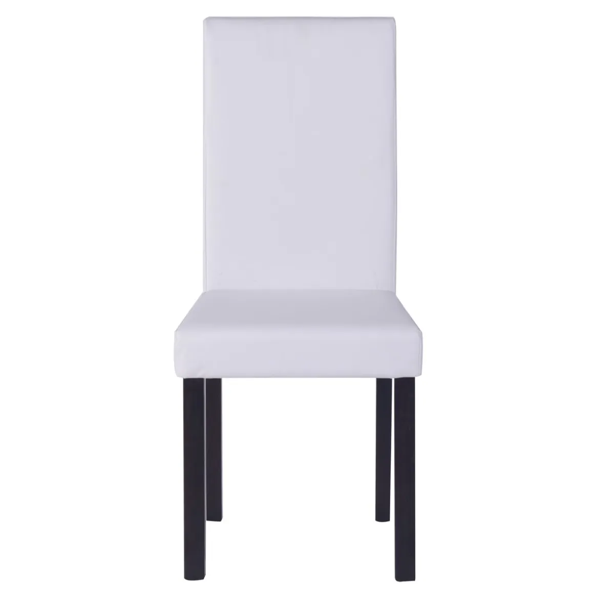 Esszimmerstuhl Leder NICK 4er Set weiss