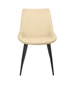 Esszimmerstuhl Leder SAM 2er Set beige