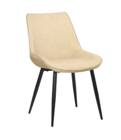 Esszimmerstuhl Leder SAM 2er Set beige
