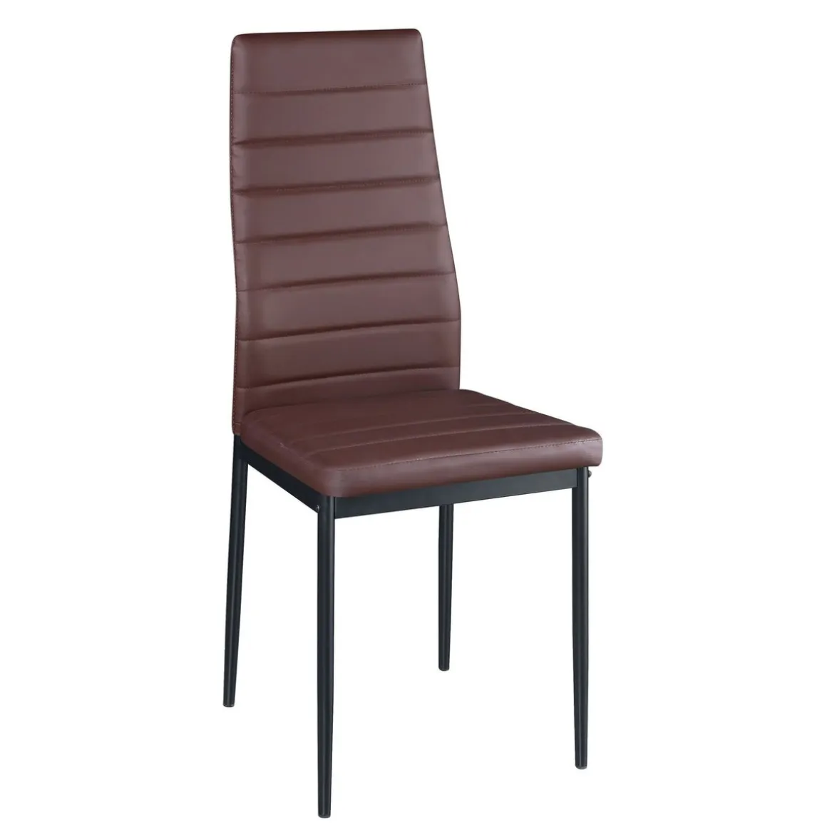 Esszimmerstuhl Leder TIM 6er Set braun