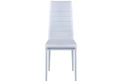 Esszimmerstuhl Leder TIM 4er Set weiss