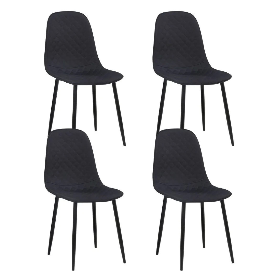 Esszimmerstuhl LEVY 4er Set anthrazit | GONSER.CH