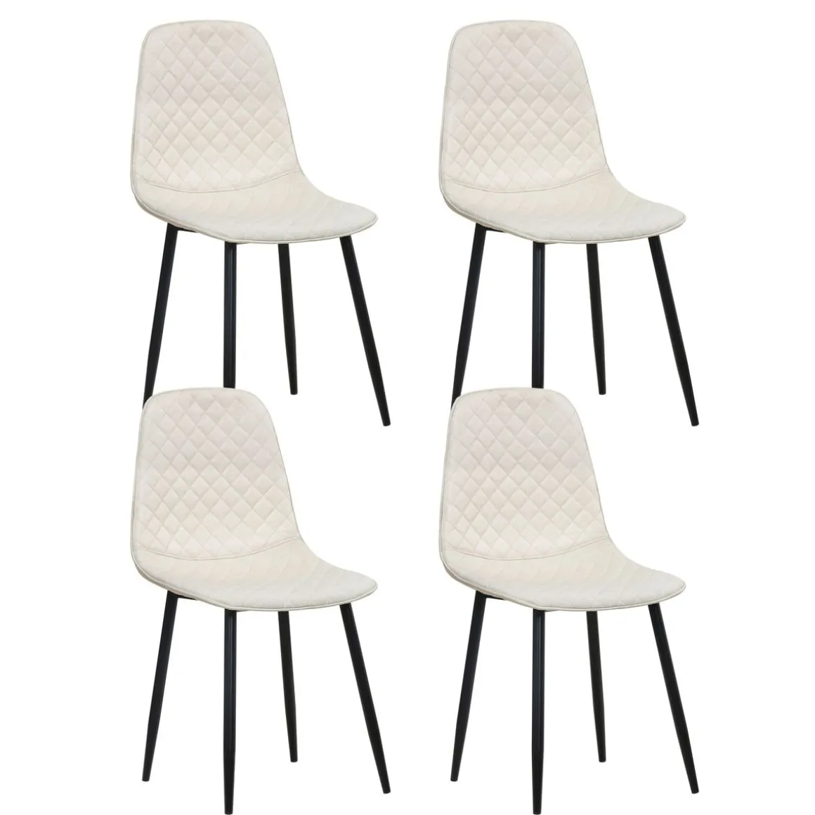 Esszimmerstuhl LEVY 4er Set beige