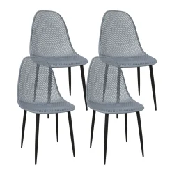 Esszimmerstuhl MELINA 4er Set anthrazit