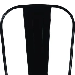 Esszimmerstuhl Metall METALUXE 4er Set schwarz