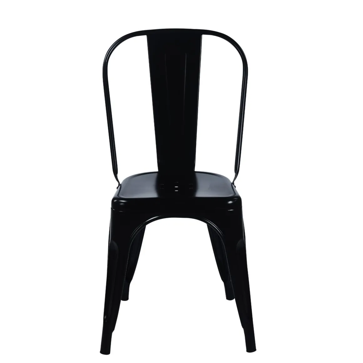 Esszimmerstuhl Metall METALUXE 4er Set schwarz