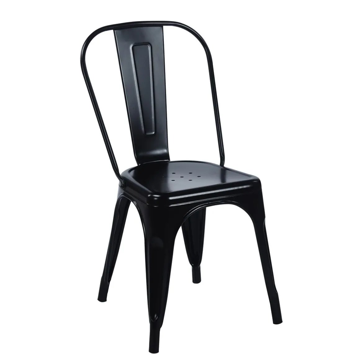 Esszimmerstuhl Metall METALUXE 4er Set schwarz