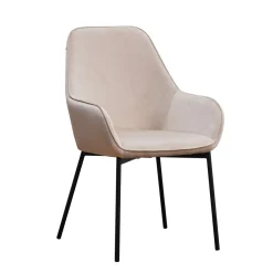 Esszimmerstuhl Samt FRANKY 2er Set beige | GONSER.CH