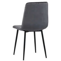 Esszimmerstuhl Samt JERRY 2er Set anthrazit