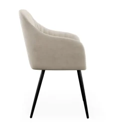 Esszimmerstuhl Samt LEE 2er Set beige