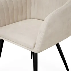 Esszimmerstuhl Samt LEE 2er Set beige