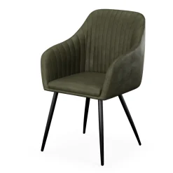 Esszimmerstuhl Samt LEE 2er Set olive