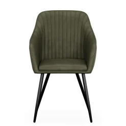 Esszimmerstuhl Samt LEE 2er Set olive