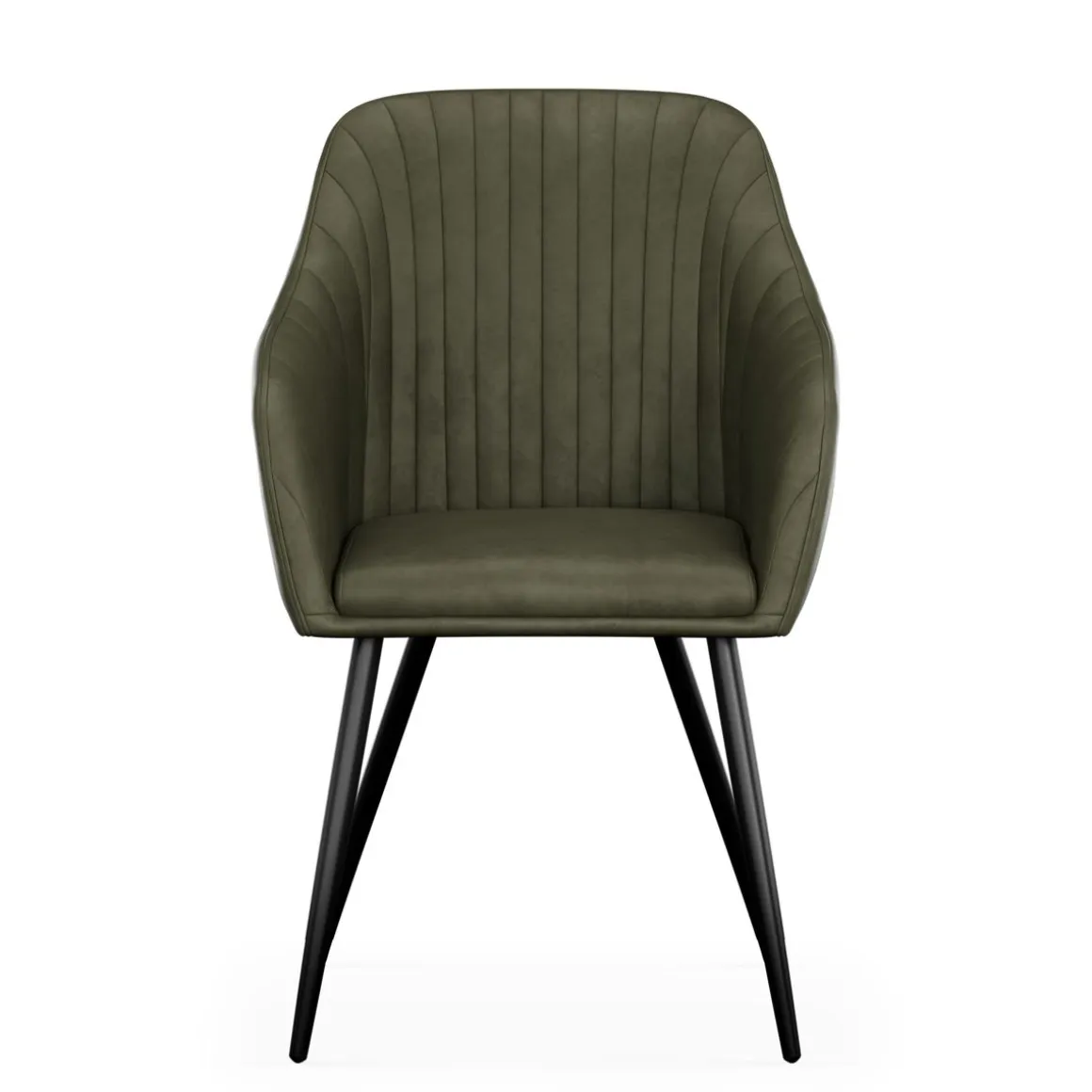 Esszimmerstuhl Samt LEE 2er Set olive