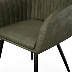 Esszimmerstuhl Samt LEE 2er Set olive