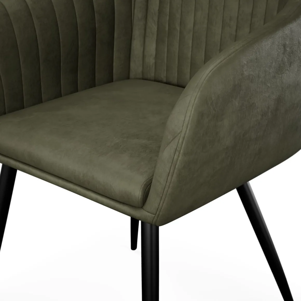 Esszimmerstuhl Samt LEE 2er Set olive
