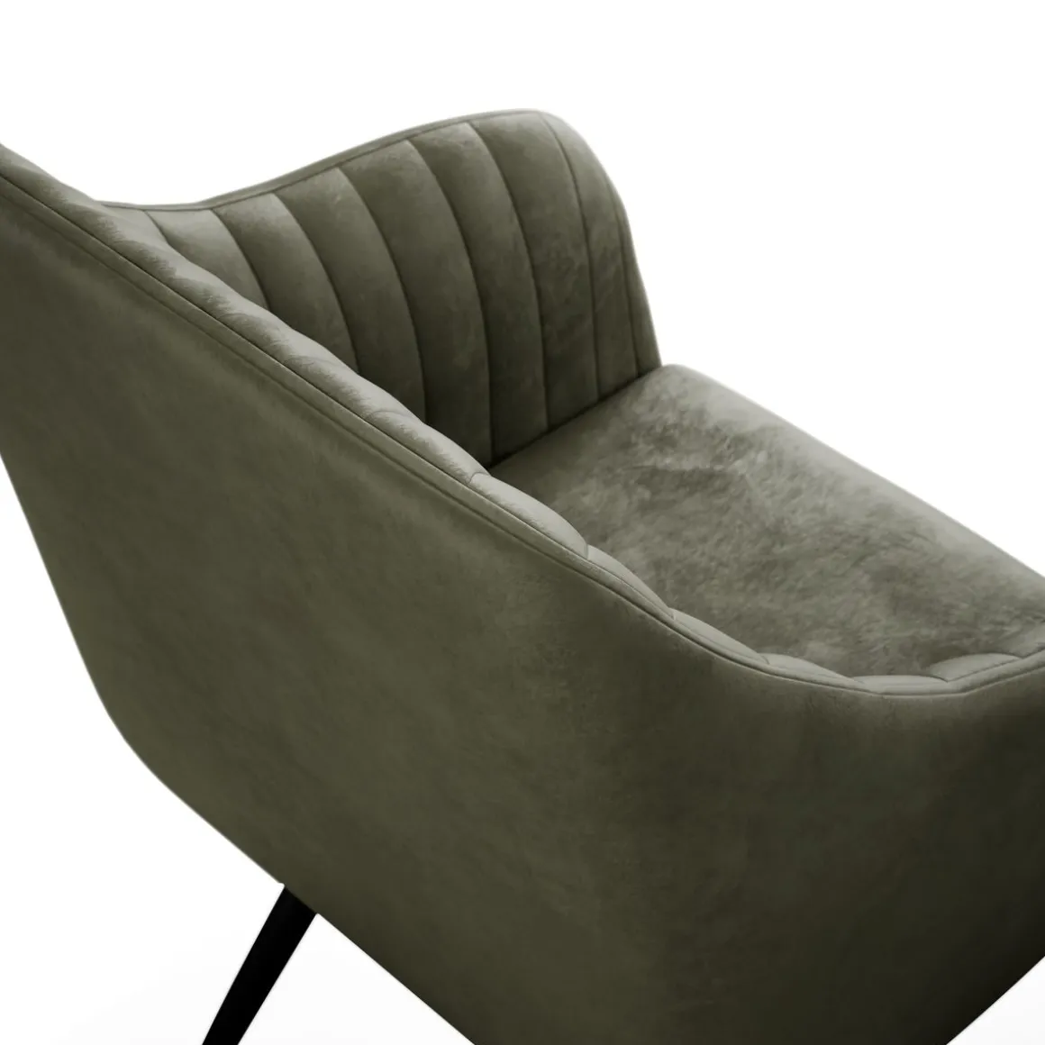 Esszimmerstuhl Samt LEE 2er Set olive