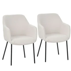 Esszimmerstuhl TEDIS 2er Set beige